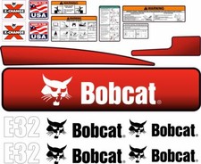 Bobcat E32 Excavator Aftermarket Decal Kit. Very High Quality