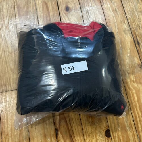 VTG Polo Golf Ralph Lauren Reversible Jacket Mens 2XL Red Crest Fleece 90s - Picture 7 of 8