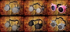 New Spike Steampunk Goggles Glasses Welding Halloween Cyber Punk Gothic Vintage