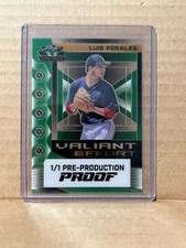 Luis Perales 2024 Leaf Metal Baseball 1/1 Pre Production Proof