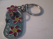 HAWAII SANDAL METAL ENAMEL KEYCHAIN