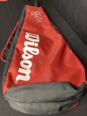 Wilson Roger Federer Signature Racquet Tennis Bag (Red/Black/White)