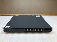 Cisco Catalyst 3650 24 PoE+ 4X1G WS-C3650-24PS-S V03 Gigabit Switch -TESTED