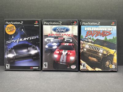 Hummer Racing Ps2 PS2 game lot… Spy Hunter, Ford Racing 2 & Hummer Badlands Sony ...
