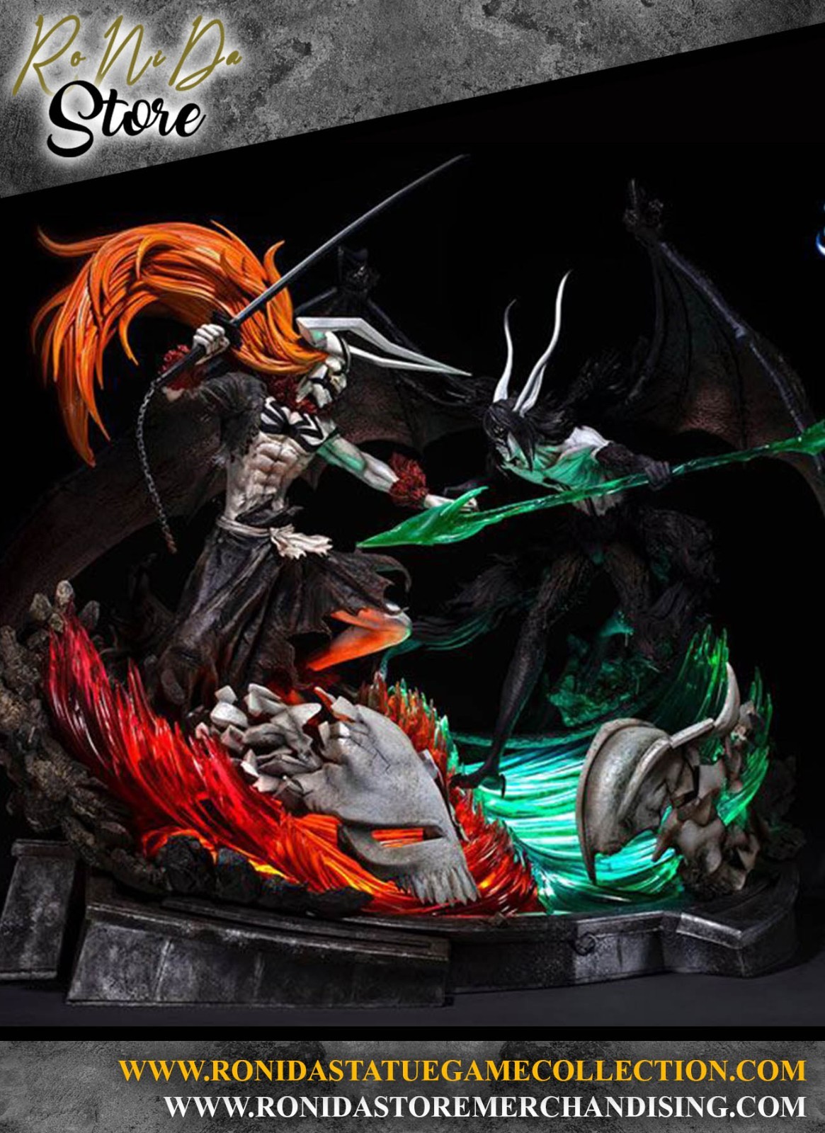 Figurama Bleach Ichigo vs Ulquiorra Diorama 1/6 Resin Statue
