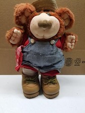 Vintage 1980's Furskins Xavier Roberts Stuffed Plush Bubba Teddy Bear