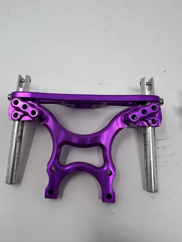 Hardcore Tmaxx Shock Towers Supermaxx HCR Emaxx RC Monster Traxxas Truck Purple - Picture 5 of 9
