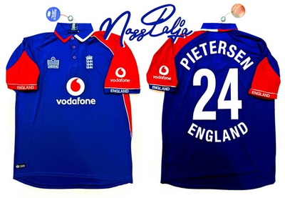 #ad #ad England Pietersen Official Admiral 2006 07 ODI Cricket Player Shirt Jersey India $299.99