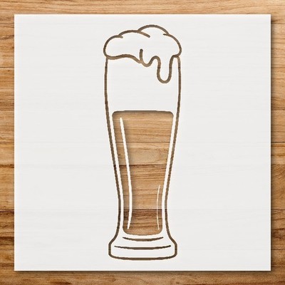 Beer Glass Stencil for Custom Painting and DIY Crafts - StencilAir