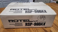 Rotel RSP-960AX Surround Sound Processor Original Box, Remote, Excellent Condion
