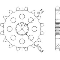 Ritzel P525 - Z16 (DIS.28401) Cagiva 1000 Navigator 00/04