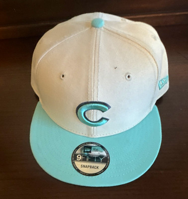 New Era 9FIFTY Adjustable Snapback Baseball Cap White/Aqua One Size
