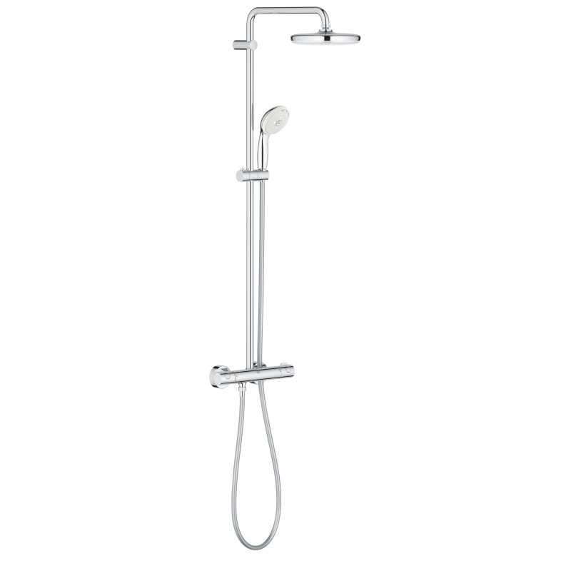 Colonne de douche GROHE Tempesta mitigeur thermostatique mural 210mm entraxe 150mm