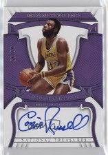 2022-23 Panini National Treasures Definitive Ink 5/99 Cazzie Russell Auto 10no