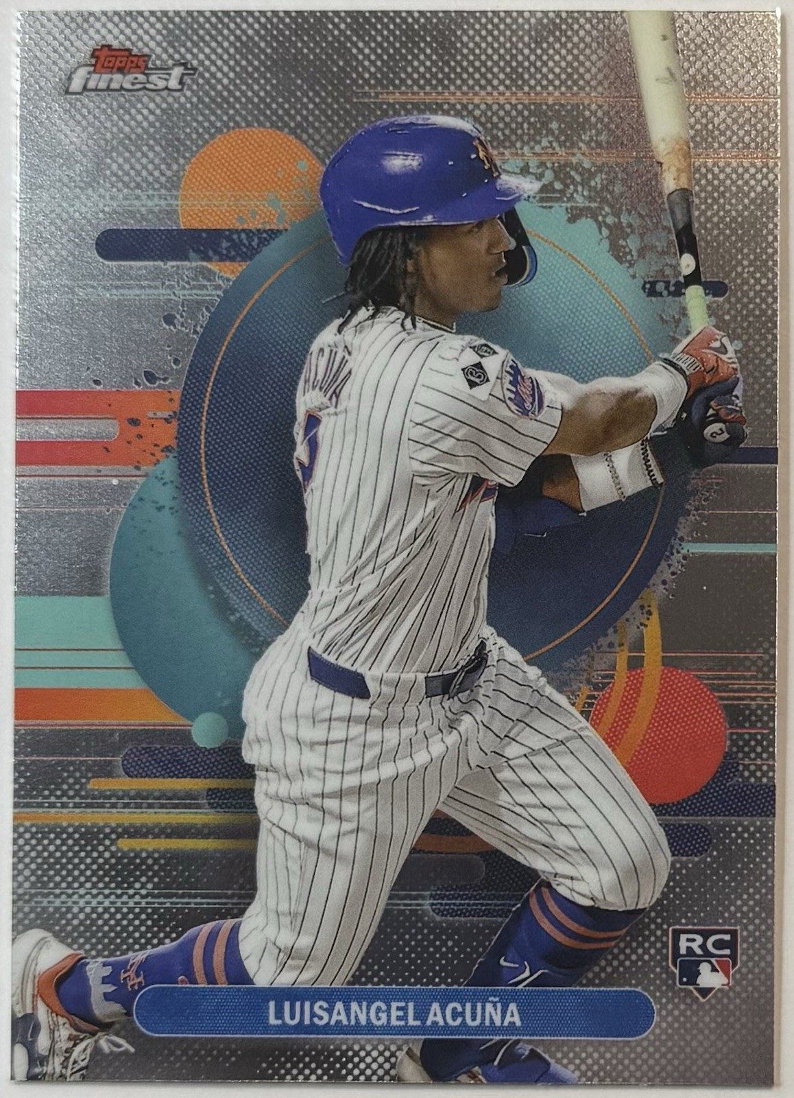 2025 Topps Finest Uncommon Rookie Refractor Luisangel Acuna Mets RC #108
