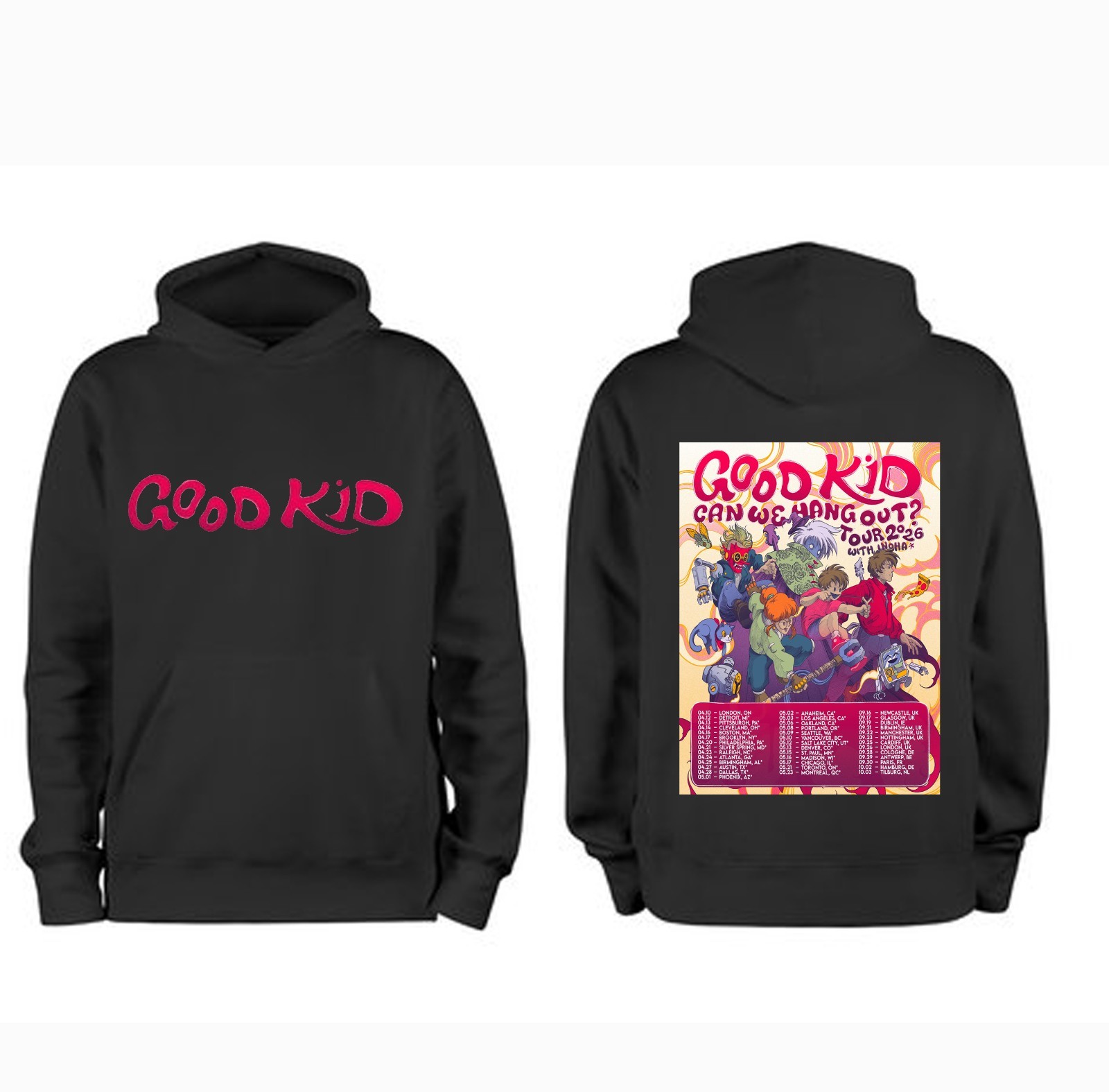 Good Kid Band Can We Hang Out Tour 2026 Hoodie Or T-shirt