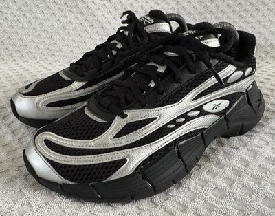 Reebok Danielle Guizio Zig Kinetica 2.5 Edge Sneakers Black Silver Mens 8.5