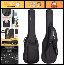 Electric Guitar Gig Bag Backpack - 6mm Padded Soft Case for Acoustic/Electric Gu