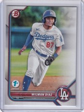 2022 Bowman 1st Edition #BPPF-135 Wilman Diaz Los Angeles Dodgers
