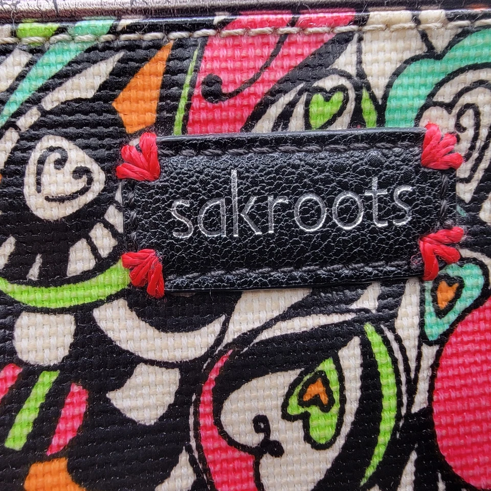 Cartera Bandolera Sakroots Peace 9x8 Pulgadas Floral Cierre con Cremallera  Foto 3 de 4