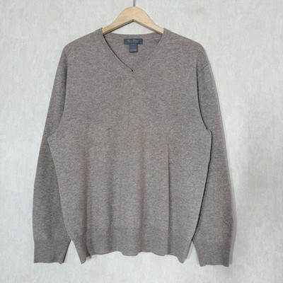 Daniel Cremiuex Men s 100% Cashmere V-Neck Sweaters Longsleeve Classic in Crem L