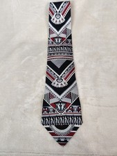 Stafford Executive Tie Men's Designer Multi-Color All Silk Geometric 4" x 58"