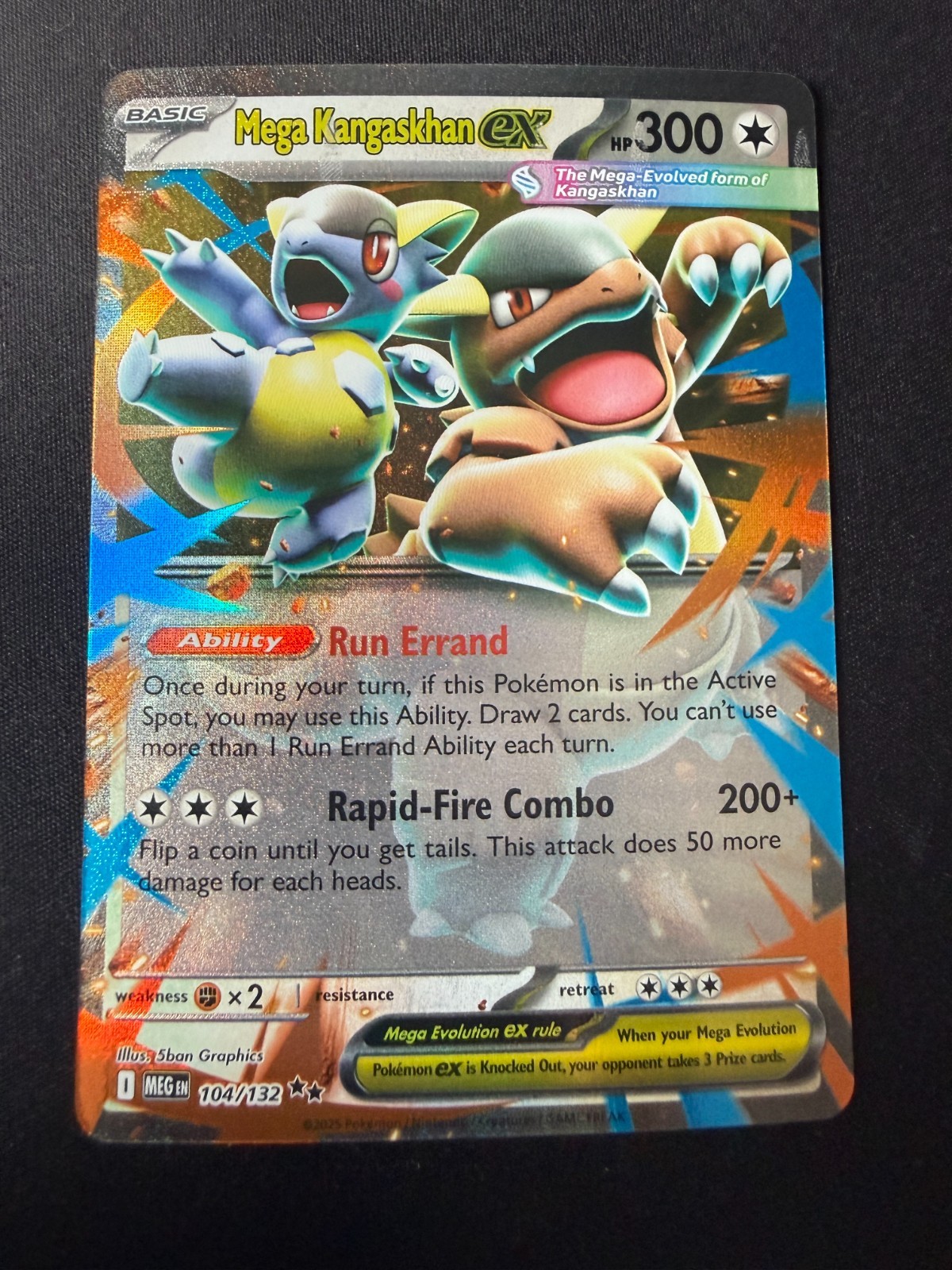 Mega Kangaskhan ex 104/132 Me01: Mega Evolution Holo