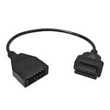 OBD1 to OBD2 Adapter, OBD1 12 Pins to OBD2 16 Pins Auto Diagnostic Extension