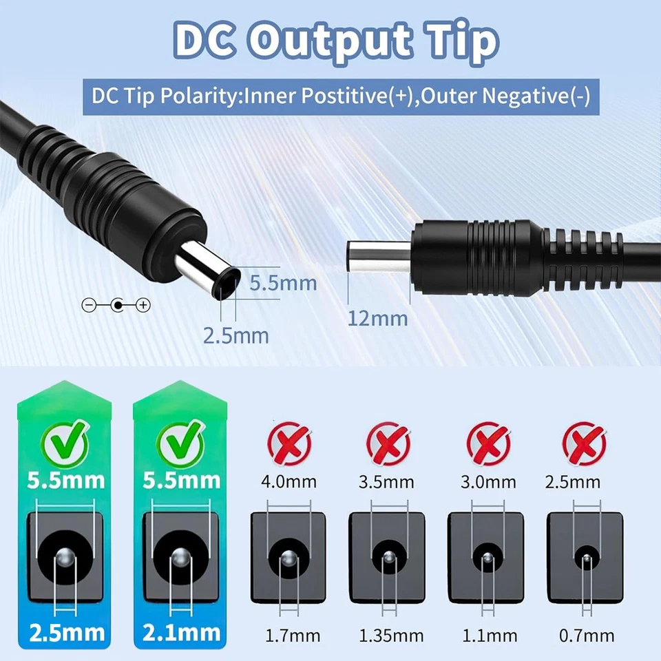 Transformador adaptador fuente de alimentación AC/DC 12V 5A para tira de luz LED 5050/5630 60W Foto 4 de 4