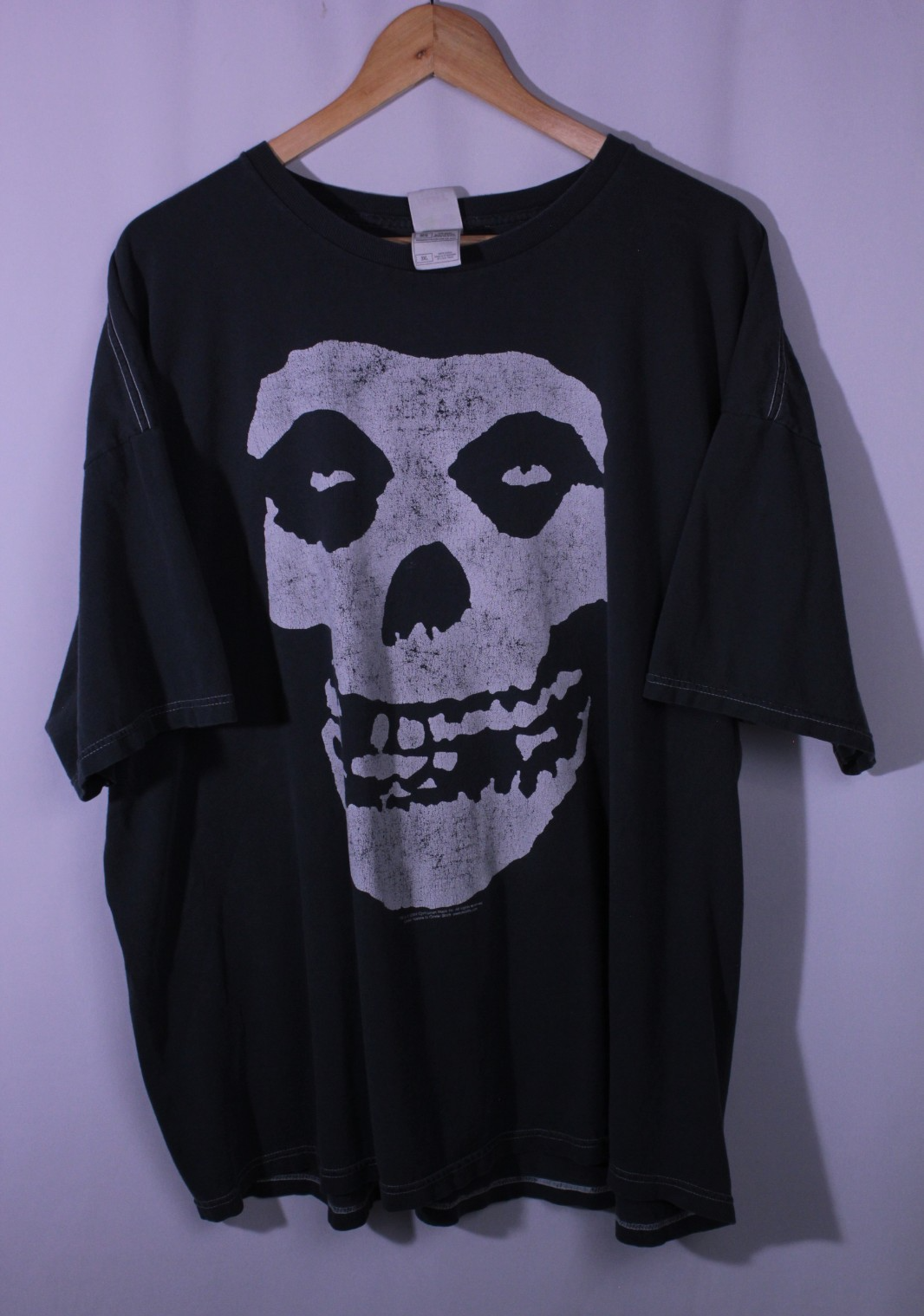 Vintage 2004 Faded Black Misfits skull Punk T-Shirt