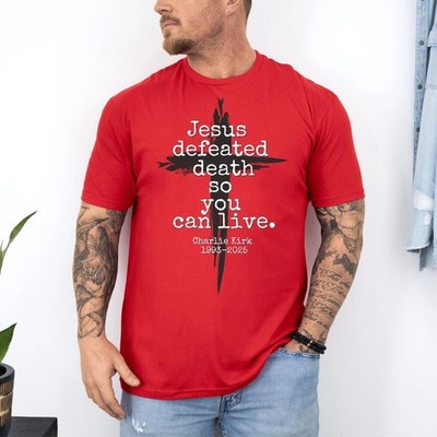 Charlie Kirk Memorial T Shirt Rest In Peace RIP Conservative Tee Tribute MAGA