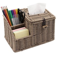 Woven Tissue Box Cover Square, Tissue Box Holder, Tissue Box Cover with Stora...