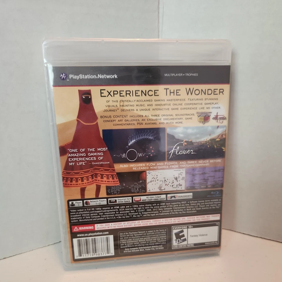 SONY PLAYSTATION 3 PS3 Journey Collector's Edition NEW SEALED 2012 VIDEO GAME - Image 2 of 4