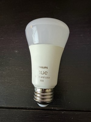 OEM Philips Hue A19 Bluetooth Smart LED Bulb 60W 548487 White and Color Ambiance