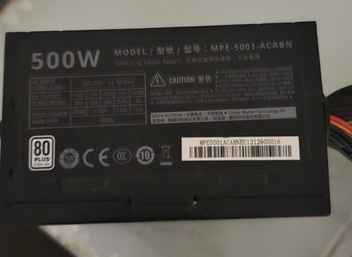 Cooler Master MWE 500 80 Plus Standard 230V PC-Netzteil