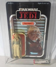 VINTAGE KENNER STAR WARS 65 BACK A SQUID HEAD ACTION FIGURE AFA 80 UNPUNCHED
