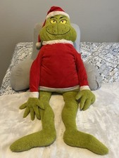 Dr. Seuss The Grinch Jumbo Plush 48 Holiday Christmas Santa Hat 2022
