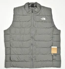 The North Face Mens Puffer Vest Size XXL Smoked Pearl Gray Full Zip Down