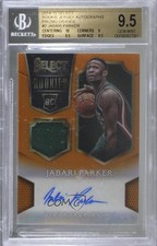 2014 Select Rookie Jersey Orange Prizm 57/60 Jabari Parker #2 BGS 9.5 Auto 2t7