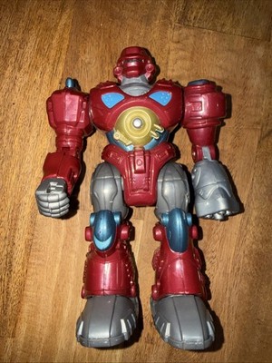 Hap-P-Kid Toy Robot Action Figure Red Vintage Collectible Sound Walking Works 7''