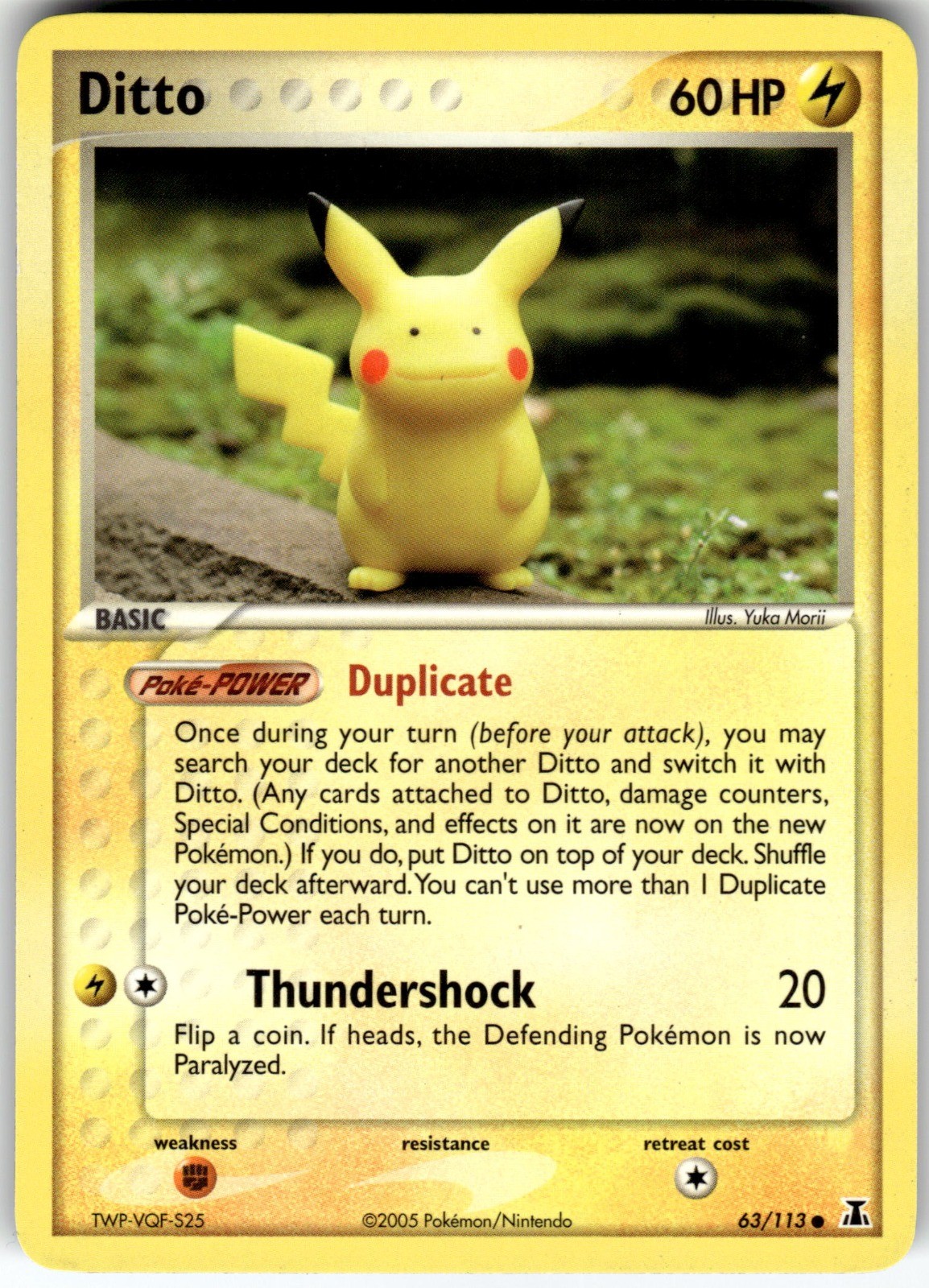 Ditto - 63/113 (Pikachu) Delta Species 063/113 2005 NM