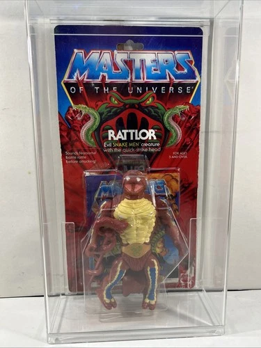 80's Vintage MOTU He-Man Masters of the Universe - Rattlor Acrylic Case