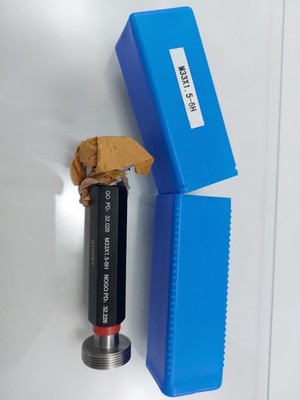 M33×1,5 - 6H GO/NO GO Gewindestopfenlehre (rechts) - doppelendig, Sechskantgriff
