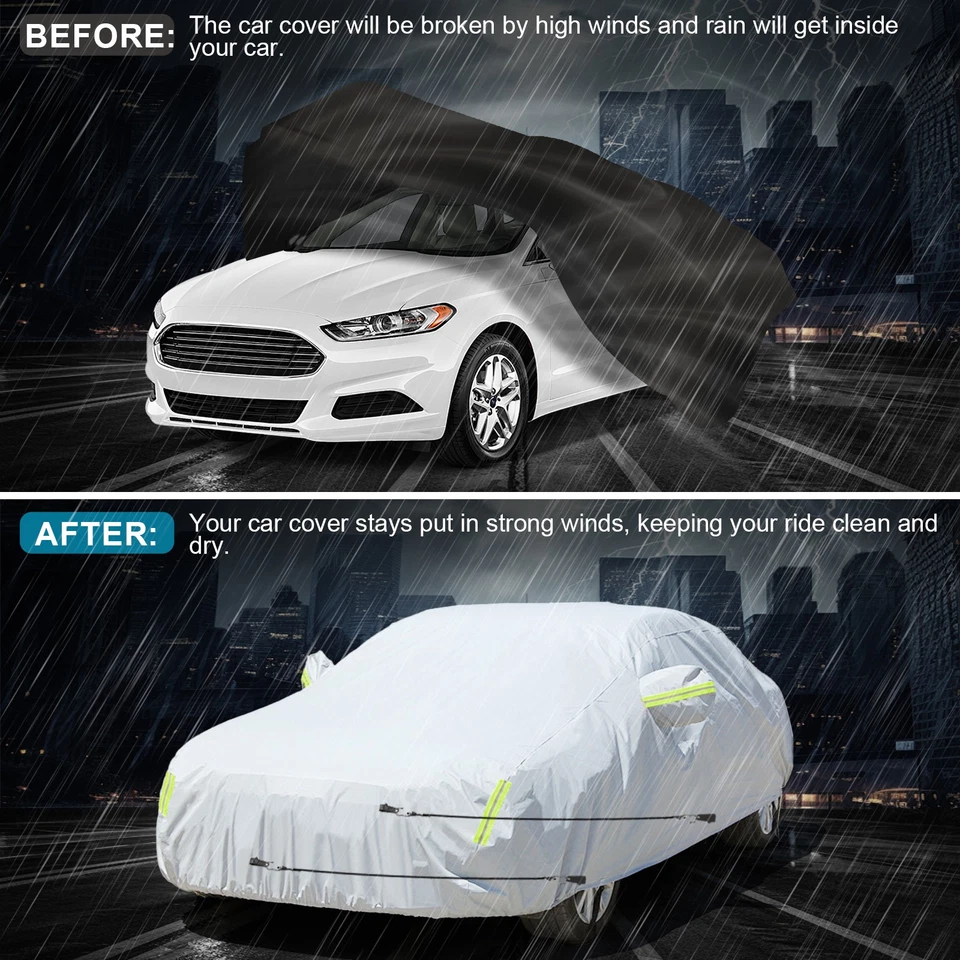 Cubierta universal para barco de coche correa antipolvo resistente al viento Foto 2 de 4