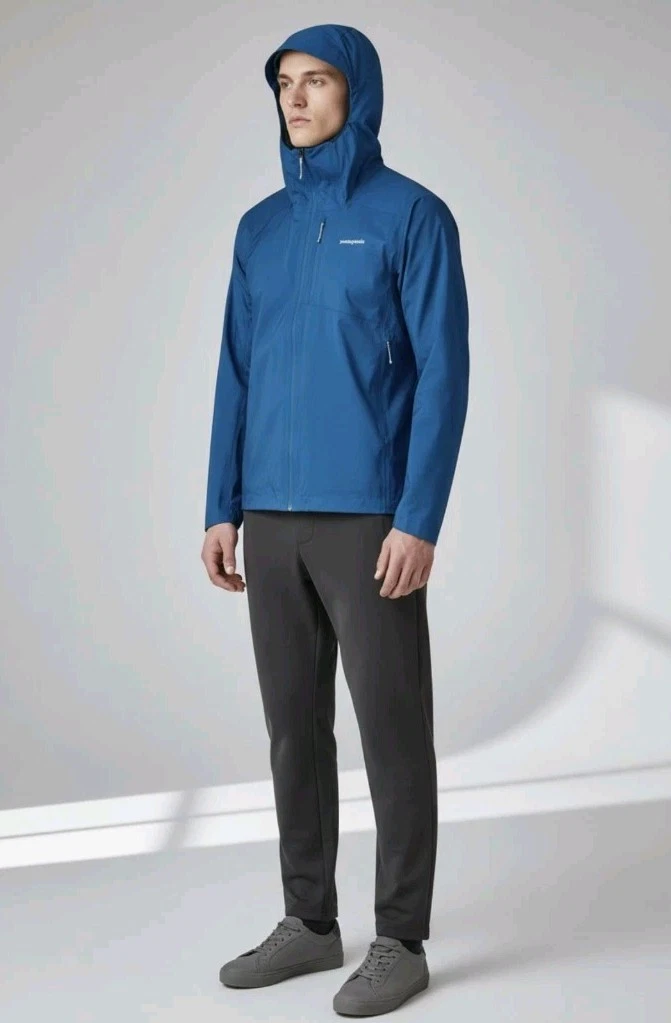 Patagonia Men's Small Storm Racer Shell H2NO Jacket FA24 24112 Endless Blue NWT