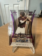 2020 Leaf Trinity - Clear Autographs Petey Halpin #CA-Ph1 Pink /30 (AU, RC)