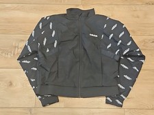 ADIDAS FAVORITES FULL ZIP NYLON TRACKSUIT TRACK TOP BLACK SMALL WOMENS