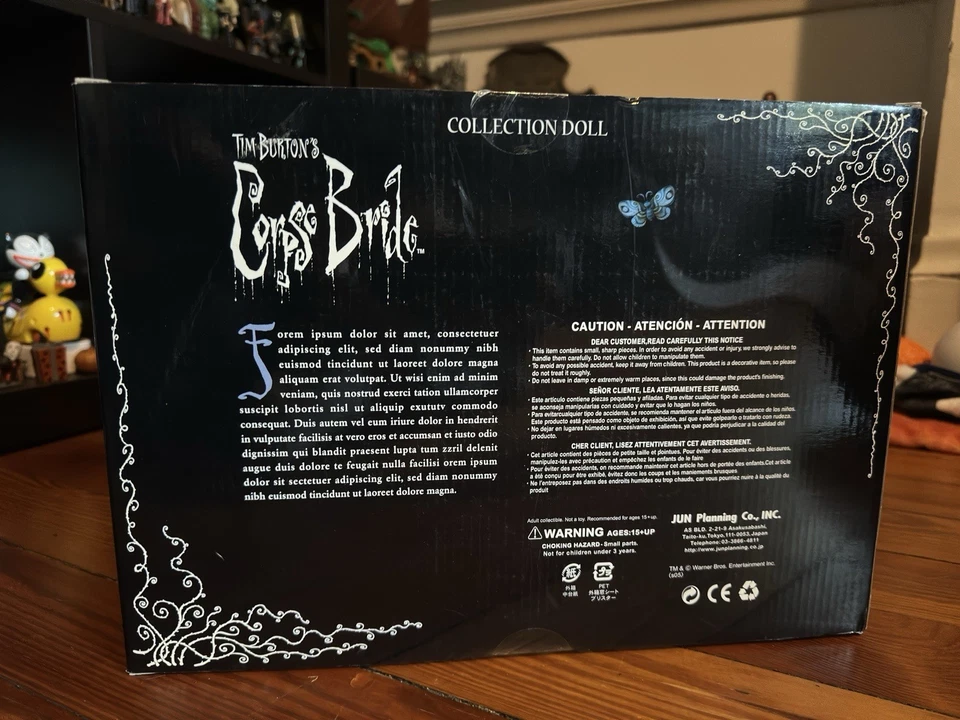 Juego de vistas previas de planificación de Tim Burton Jun esqueleto novia cadáver niña y niño Foto 4 de 4