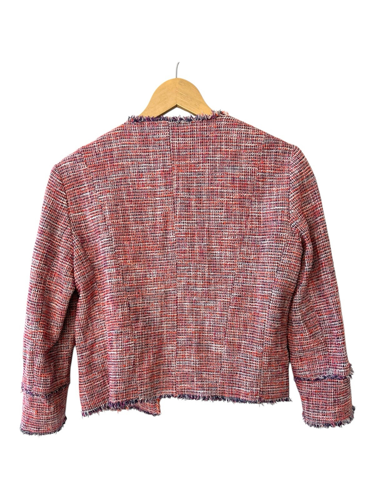 MSGM Tweed Pattern Evening Jacket Blazer Pink Siz… - image 4