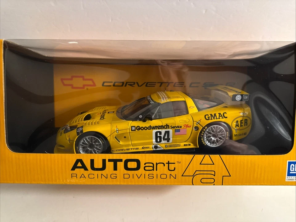 1:18 2001 Corvette C5-R #64 24 HRS Le Mans 2001 AUTOart Pilgrim Collins Freon Foto 2 de 4